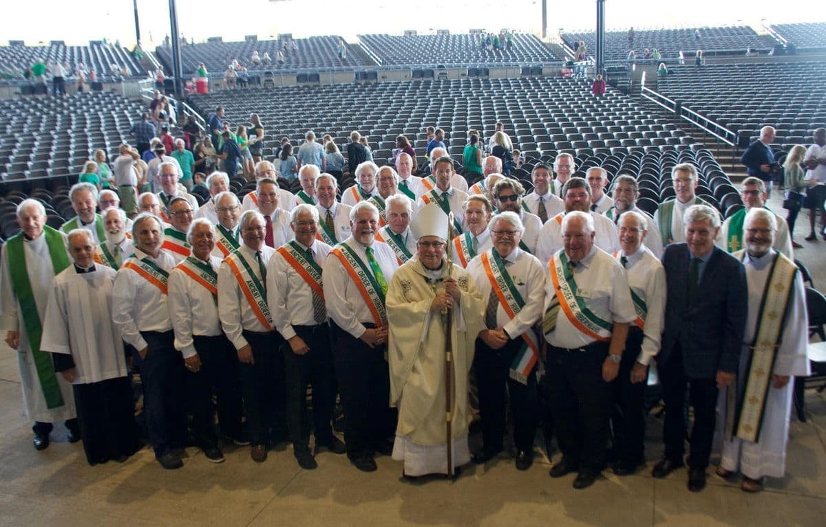 AOH Milwaukee members at the Irish Fest Liturgy for Peace and Justice